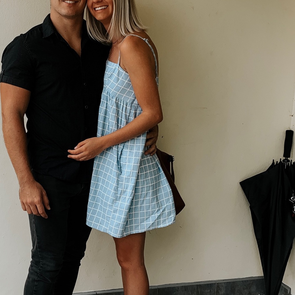 Urban Outfitters Blue Babydoll Dress